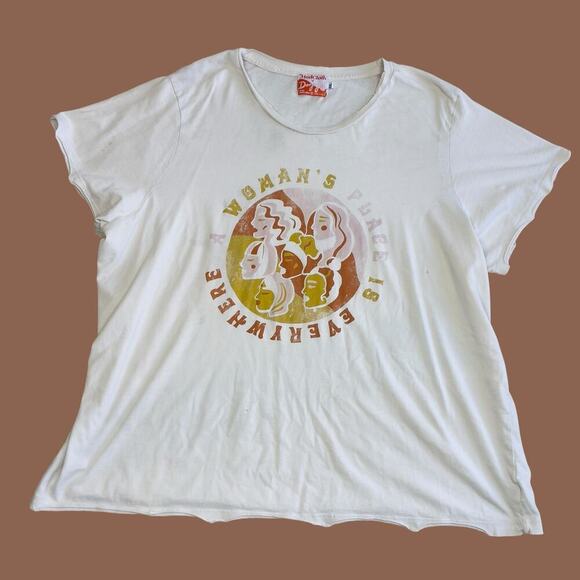 ModCloth x Dazey LA Tees A Woman’s Place is Everywhere Organic Cotton Tee 4XL - Picture 2 of 9